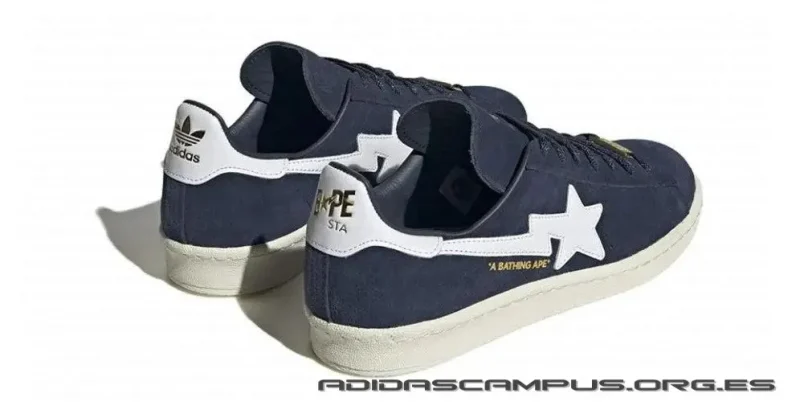 Adidas x A Bathing Ape Campus 80s '30th Anniversary - Navy' - Imagen 4